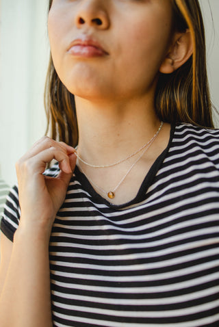 Citrine Drop Necklace